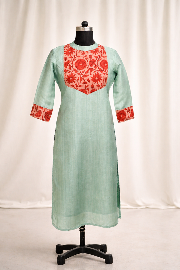Zara Ice Blue Kurti