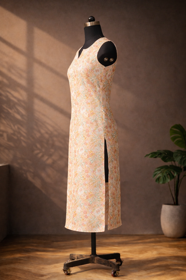 Anika Peach Kurti set