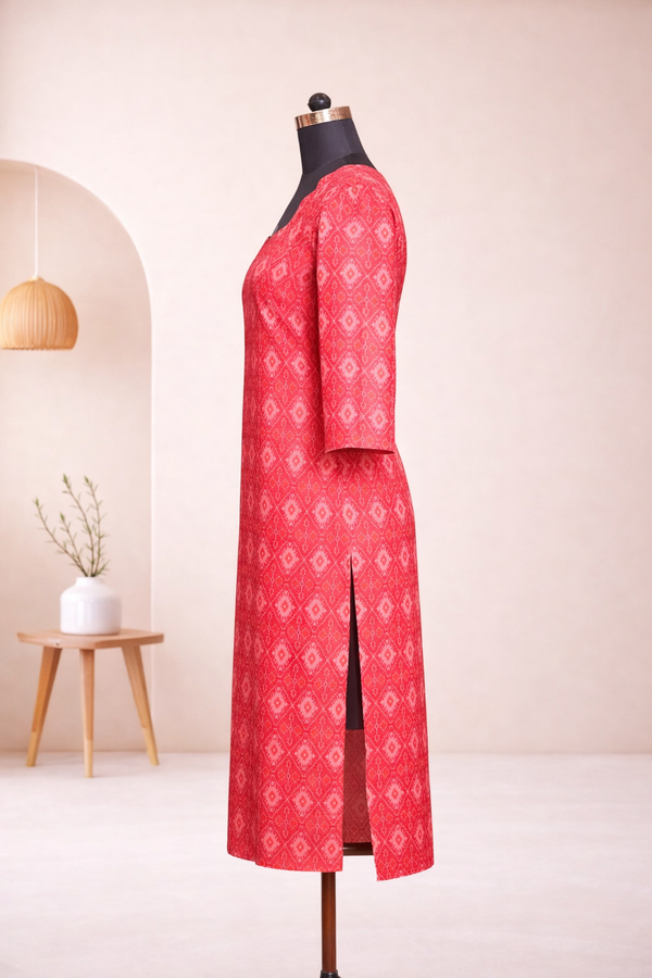 Yuva Peach Kurti