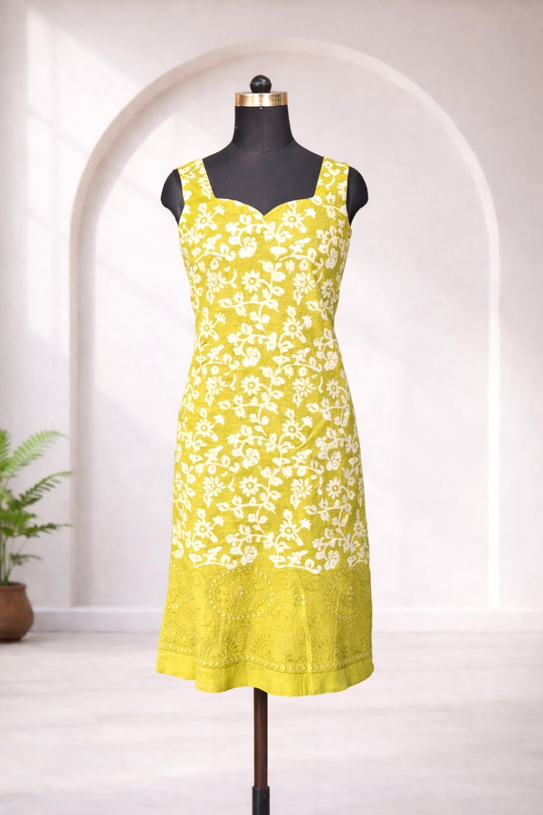 Vrishti Olive Green Kurti