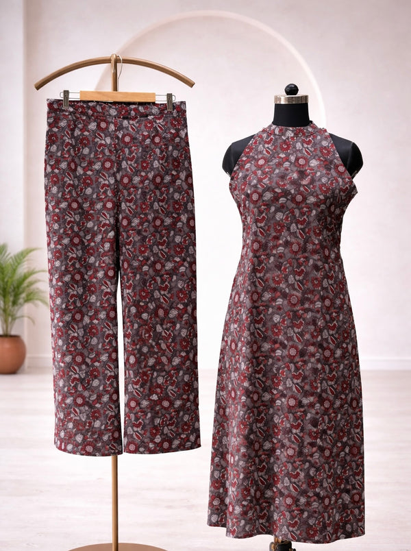 Sanjana Maroon Co - ords set
