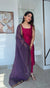 Meghna Magenta with Violet Chanderi Kurti Set ( Set of 2 )