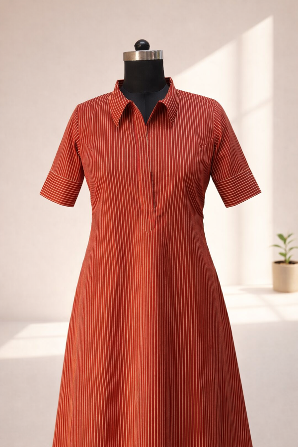 Roshini Rustic Red Dress