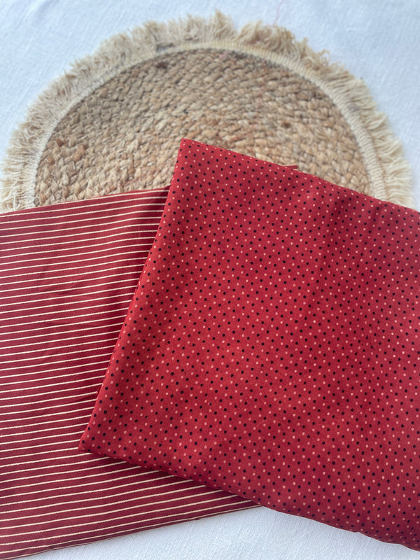 Maroon – Handloom Cotton Top & Bottom Set