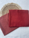 Maroon – Handloom Cotton Top & Bottom Set