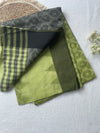 Olive Green Mul Cotton Saree