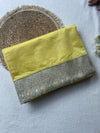 Yellow Chanderi Silk Saree