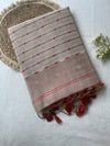 Rose Beige Mul Mul Cotton Saree