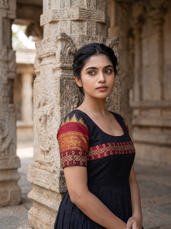 Charvi Black Narayanpet Dress