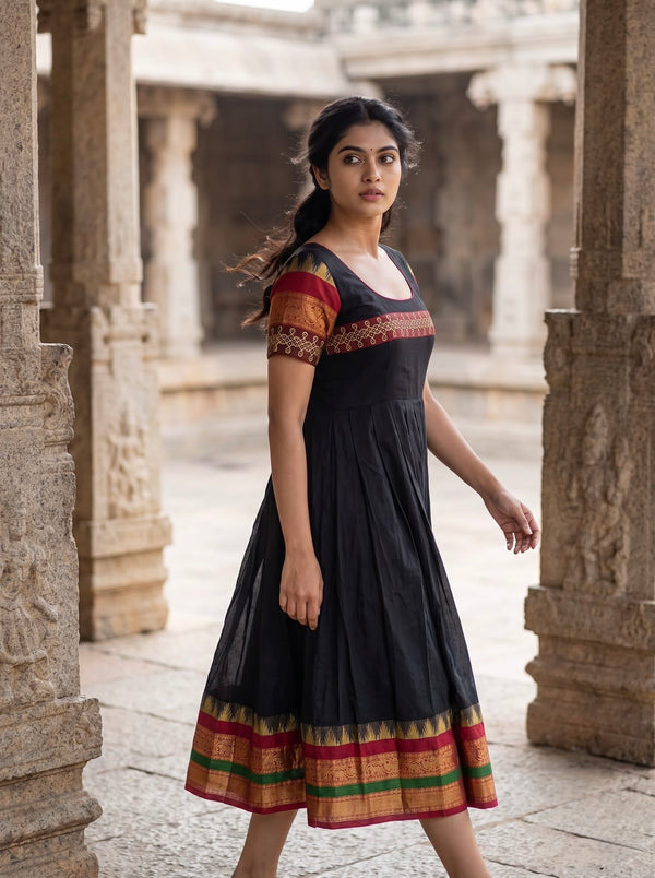 Charvi Black Narayanpet Dress