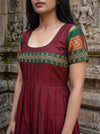 Charvi Maroon Narayanpet Dress