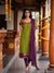 Yathra Green Checks Chettinad Cotton Kurti Set ( Set of 2)
