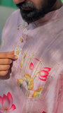 Arsh - Pastel Pink Pichwai Kurta