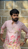 Arsh - Pastel Pink Pichwai Kurta