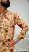 Arsh - Beige Kalamkari kurta