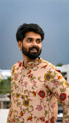 Arsh - Beige Kalamkari kurta