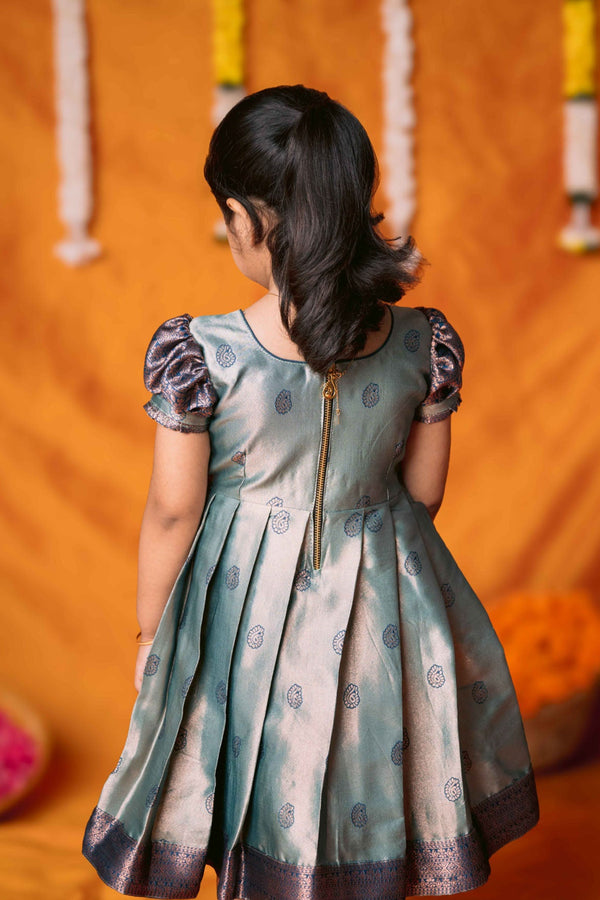 Yamini Turquoise Blue Frock Mini