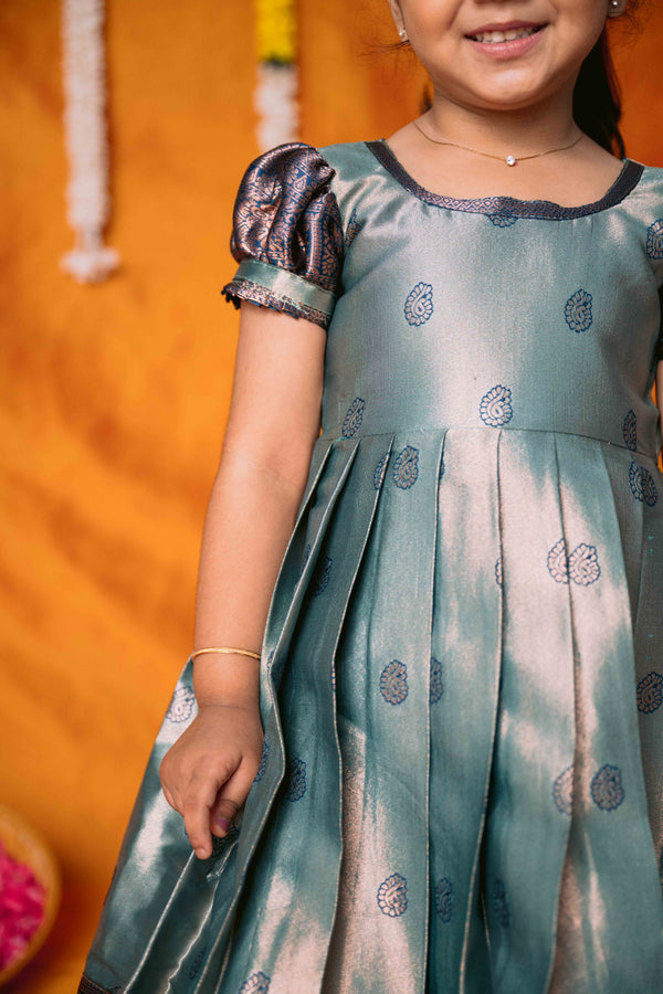 Yamini Turquoise Blue Frock Mini