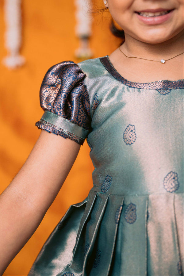 Yamini Turquoise Blue Frock Mini