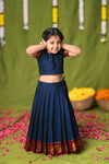 Ezhili Navy Croptop & Skirt mini (Set of 2)