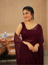 Madhanika Maroon Saree ( Set of 2 )