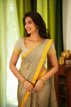Mayilini Grey Saree (Set of 2)