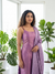 Mayilini Lilac Shimmer Kotta Spaghetti Kurti Set ( Set of 2 )