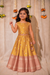 Nadhi Mustard with Orange Lehenga Mini (Set of 2)