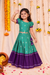 Nadhi Teal with Violet Lehenga Mini (Set of 2)