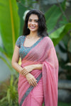 Nilani Pink Saree (Set of 2)