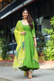 Parrot Green Anarkali Dress (FW)