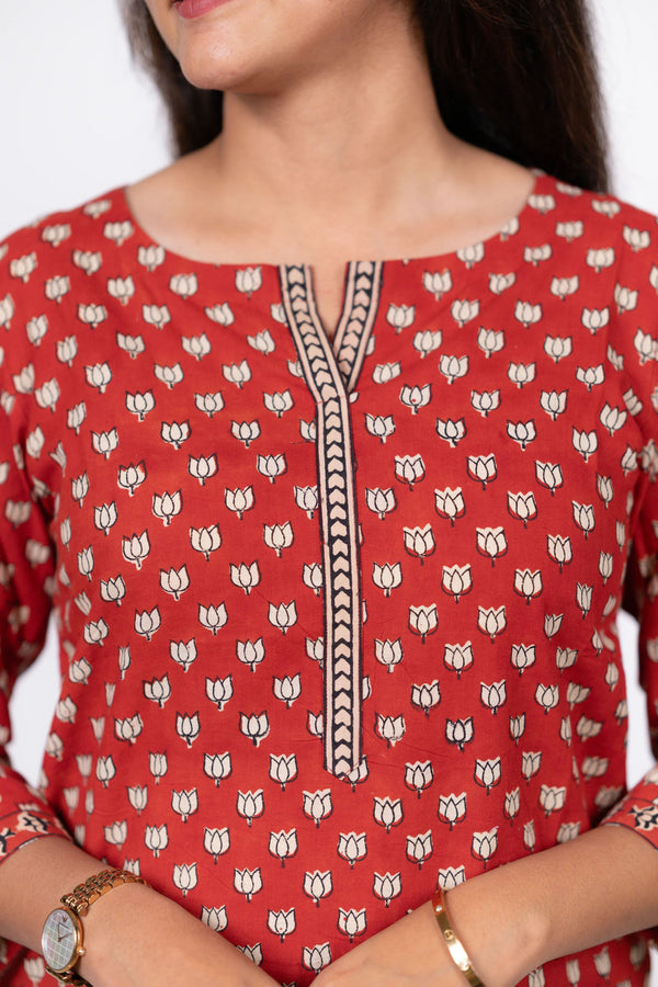 Lotus Print Kurta (PR)