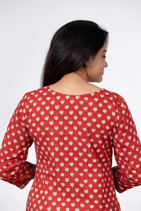 Lotus Print Kurta (PR)