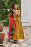 Yellow Silk Cotton Pichwai Suit Set( FW )