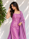 Mayilini Lilac Shimmer Kotta Spaghetti Kurti Set ( Set of 2 )