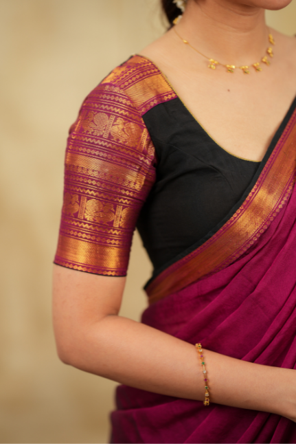 Tamizh Black Halfsaree (Set of 3 )