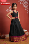 Tamizh Black Lehenga Mini (Set of 2)