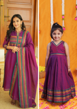 Geetanjali Magenta Mom & Me Set