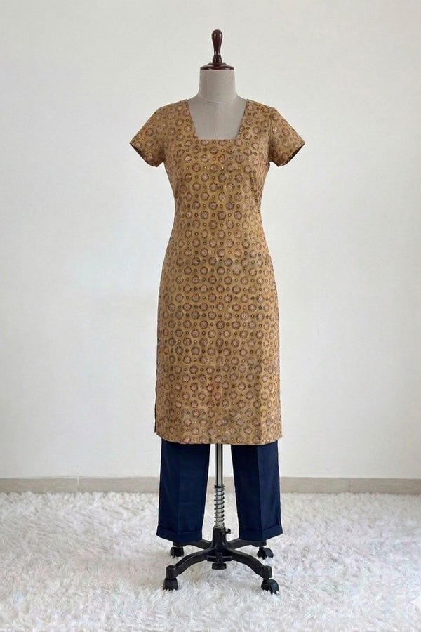 Viyara Mustard KurtiSet