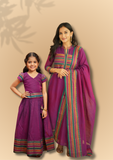Vanika Magenta Mom & Me Set