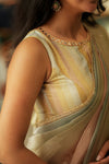 Yazhmozhi Green Multicolour Saree (Set of 2)