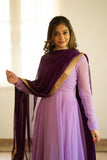 Isha Purple Georgette Dress