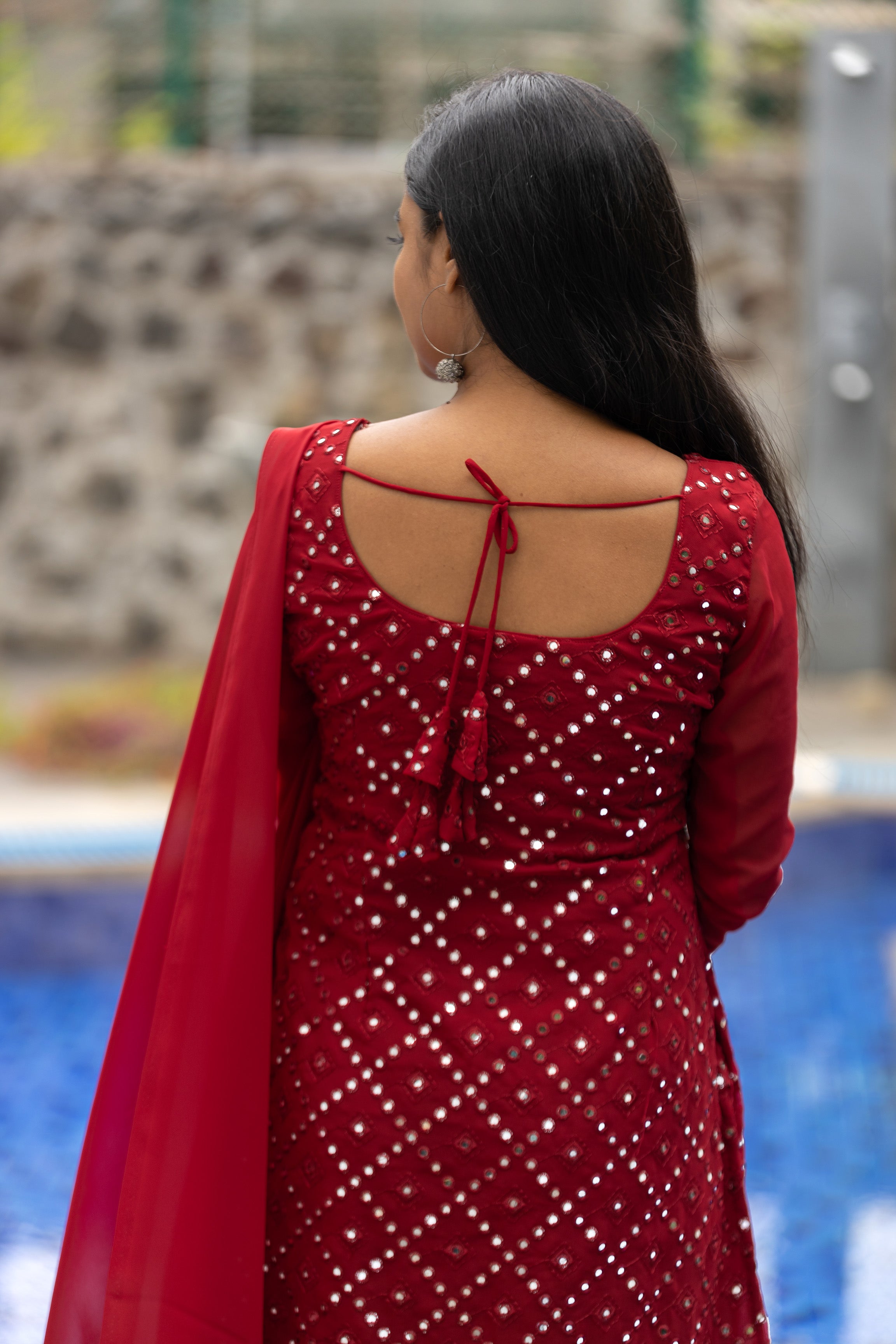 Backless deals kurti online