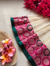 Aadhya Beige with Magenta Frock Mini
