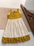 Bindu Ivory with Gold Frock Mini