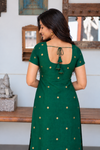 Meghna Green Chanderi Kurti Set ( Set of 2 )