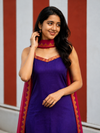 Charvi Violet Narayanpet Kurti Set (Set of 2)