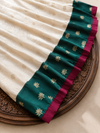 Madhavi Ivory with Green Lehenga Mini