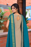 Poonguzhali Grey Chettinad Cotton Kurti Set ( Set of 2 )