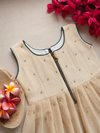 Aadhya Beige with Magenta Frock Mini